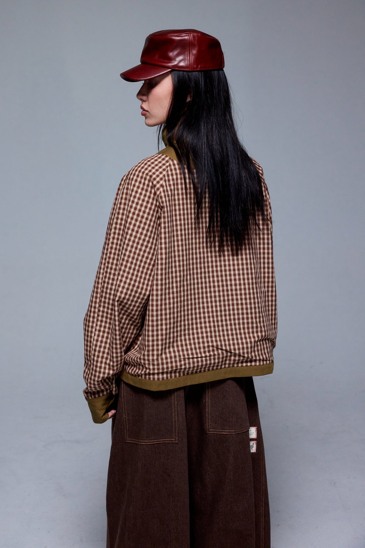 REVERSIBLE HIGH NECK ZIP JACKET